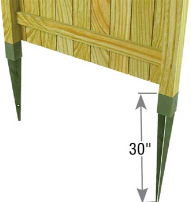 30-Inch Speedpost Fence Support