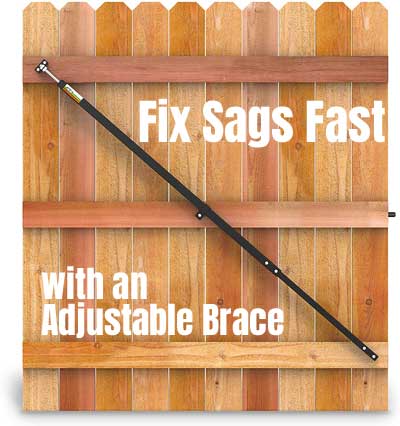 True Latch Adjustable Gate Brace
