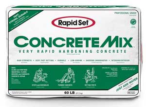 60-lb Rapid Set Bag of Concrete for Fence Post Footing
