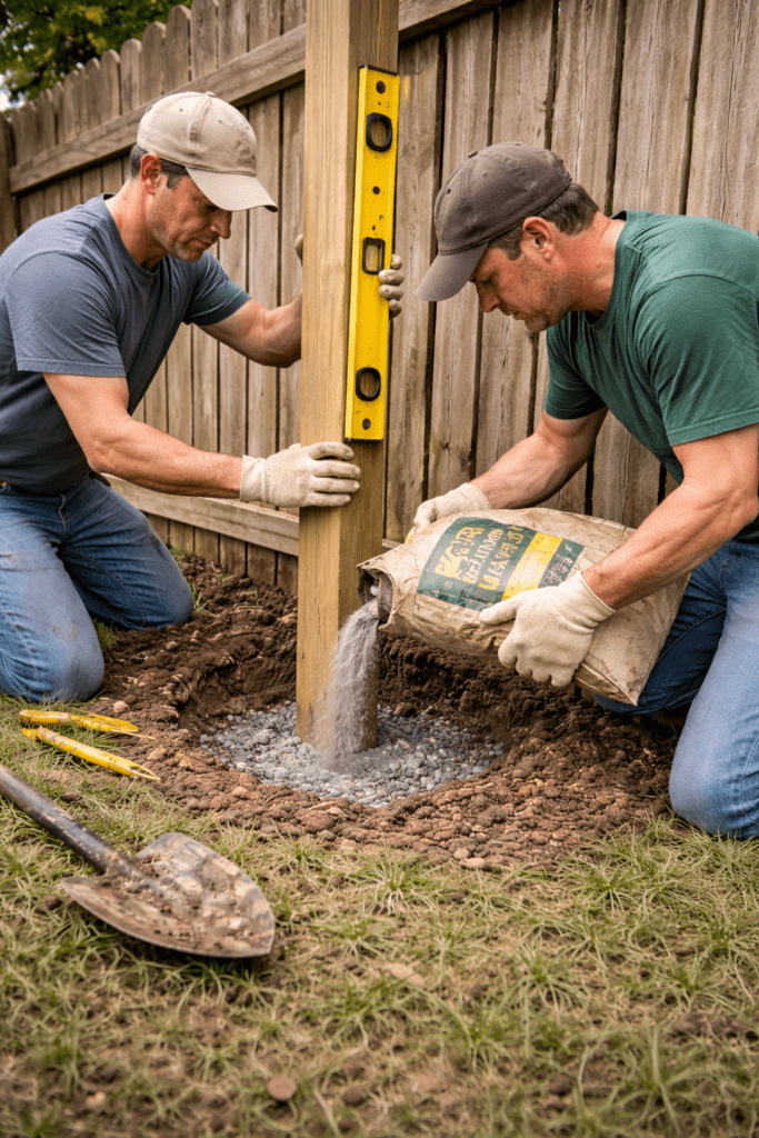 Pouring Concrete Footing