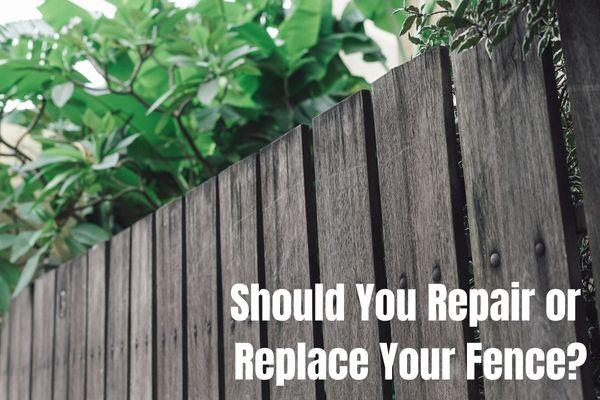 Should You Repair or Replace Your Fence? Questions Answered About Cost, Time, Materials and more..