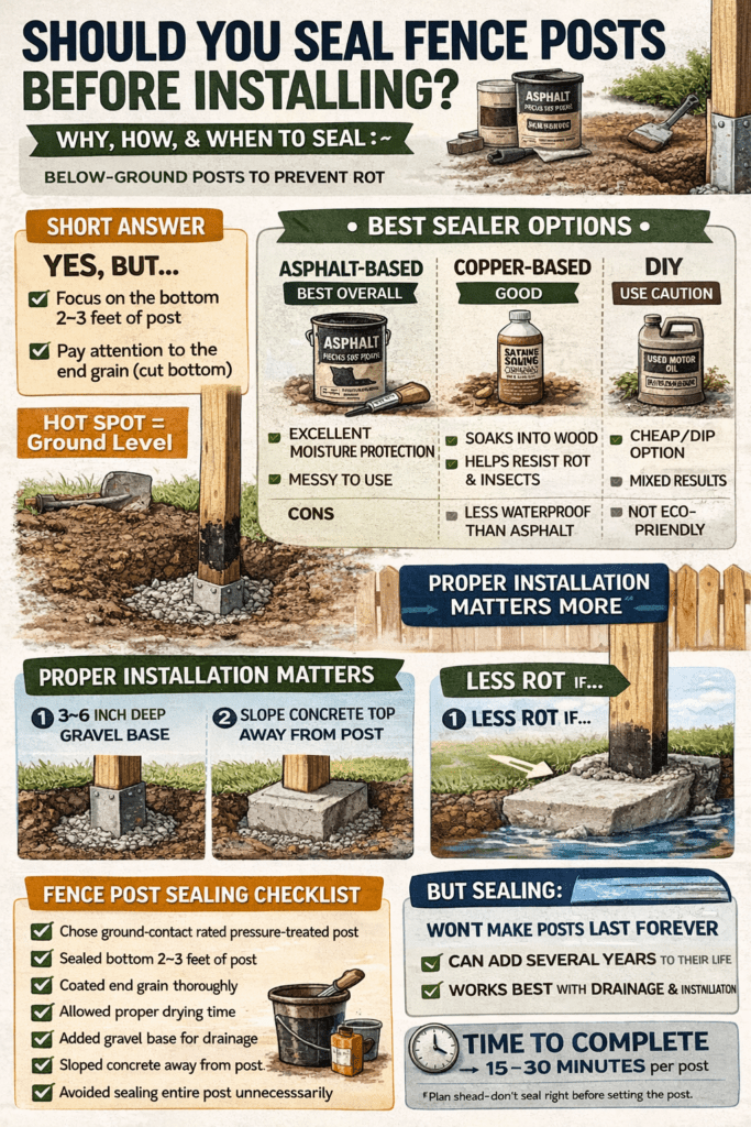 Infographic - Should You Seal Fence Posts Before Installing?