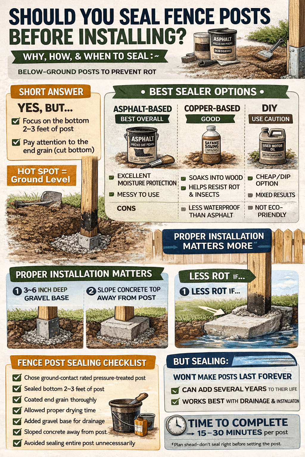 Post Seal Should You Seal Fence Posts Before Installing?